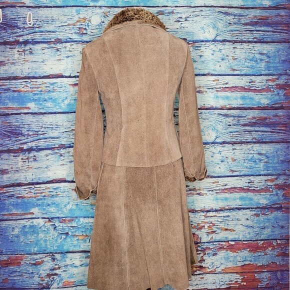 VTG 1970's SkinCheetahs Leather Skirt And Coat. AAAAAMAZING!!!! - Picture 5 of 13